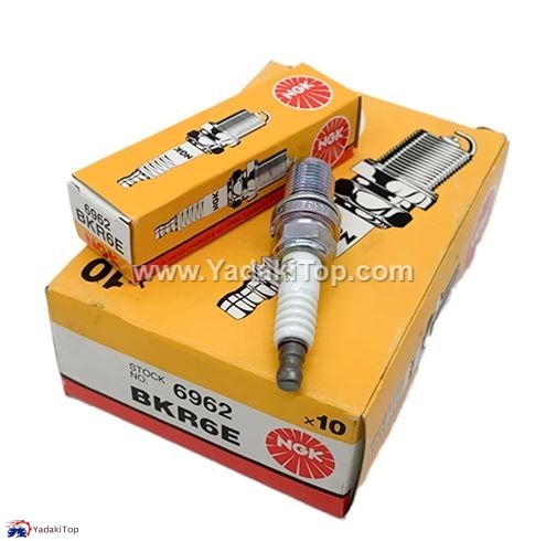 شمع موتور تک پلاتین انژکتوری پایه کوتاه NGK همیار هامی کد BKR6E 6962 بسته 4 تایی