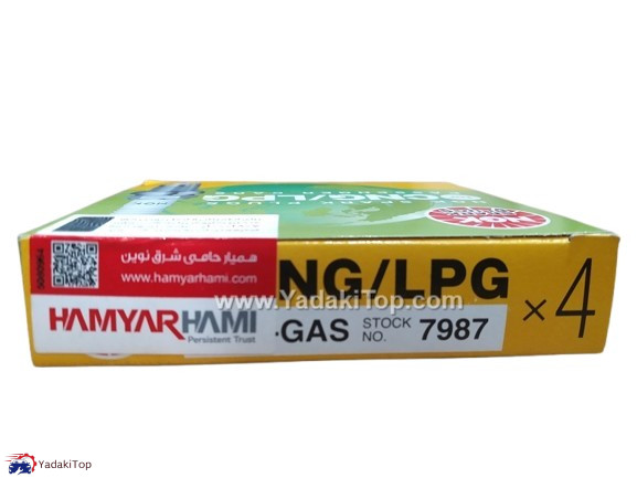 شمع موتور دوگانه سوز NGK همیار هامی کد BKR-GAS 7987 بسته چهار تایی